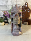Massive 2.5 kg Rainbow Jasper Skull Carving