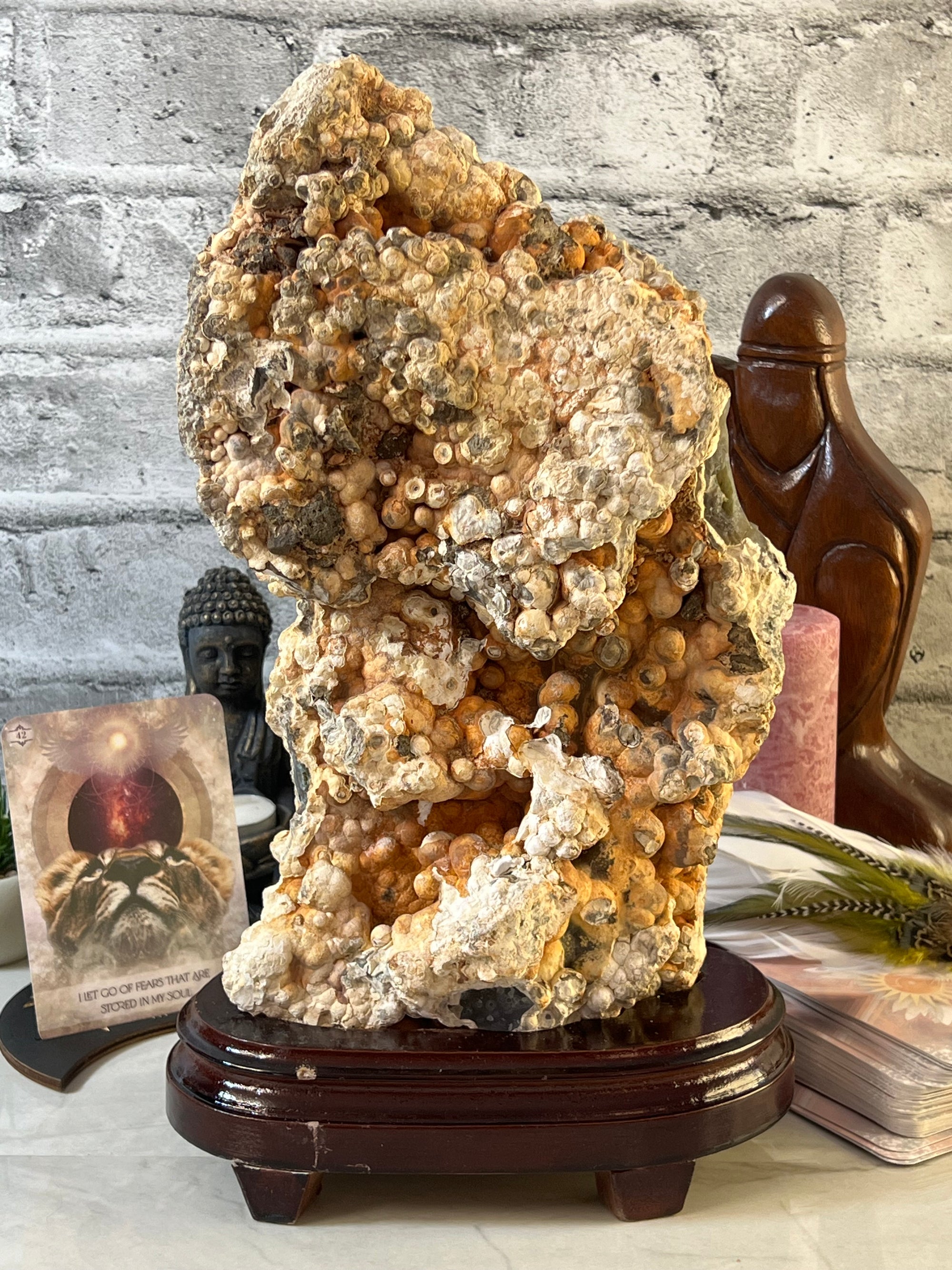 Huge 4.2 kg Orbicular Ocean Jasper Statement Piece