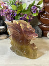 Super High Quality Fluorite Dragon Carving