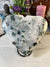 Big Moss Agate Heart with stand