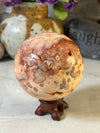 Gorgeous Pink Lace Agate Sphere from Indonesia
