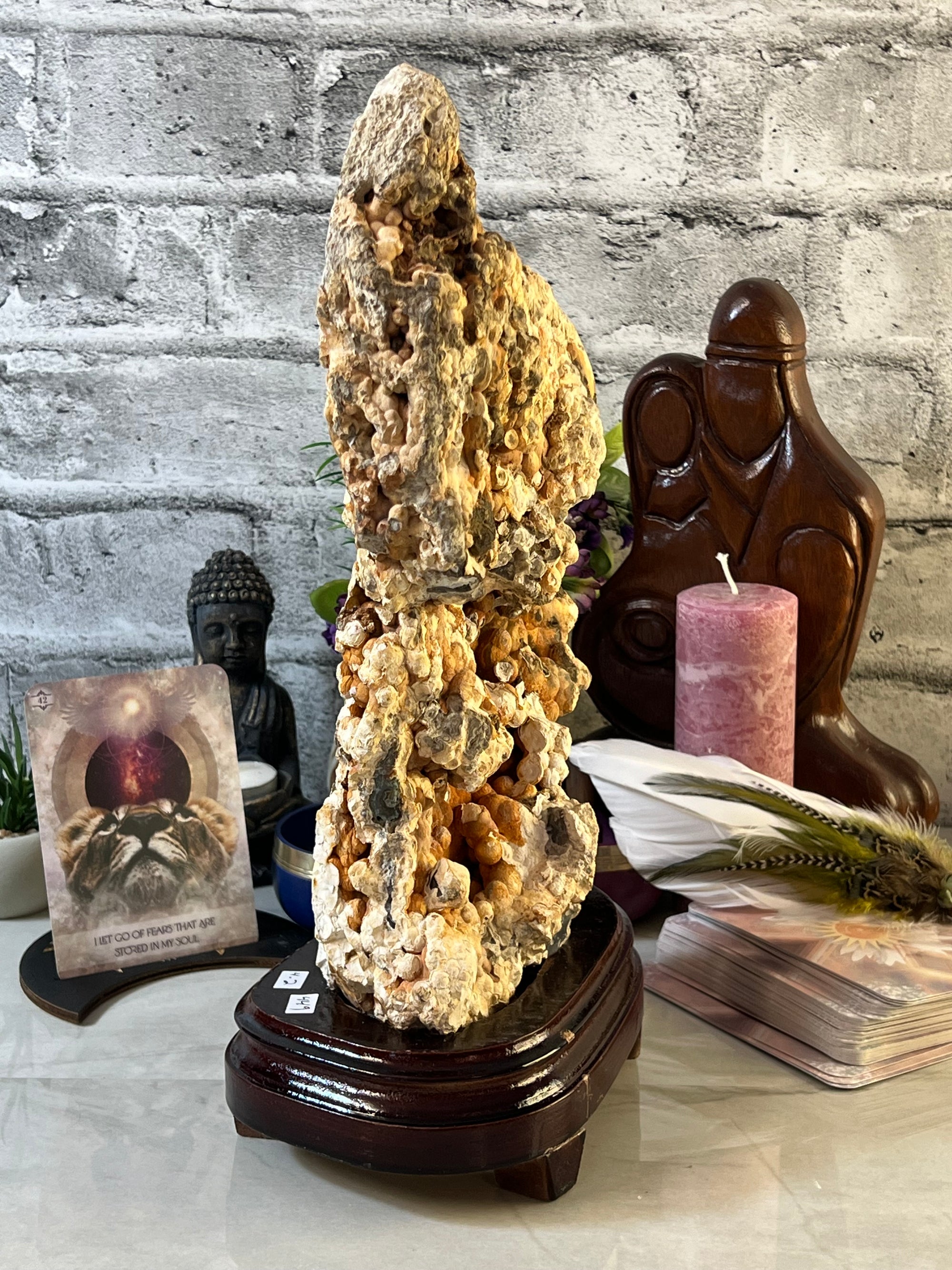 Huge 4.2 kg Orbicular Ocean Jasper Statement Piece