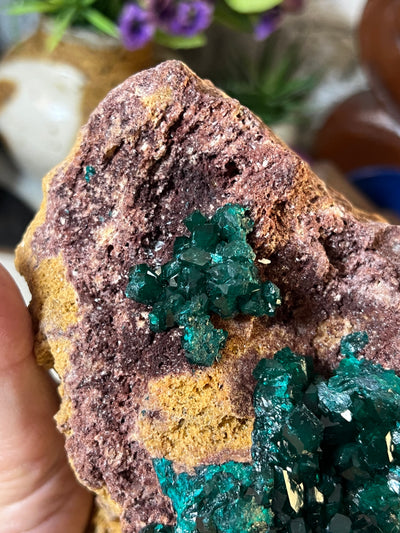 Gorgeous 1.18 KG Dioptase Specimen from DR Congo