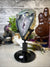 Amethyst Agate Portal with Black Metal Swivel Stand