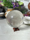 Clear Quartz Sphere with Phantom and specks of Garden