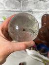 Clear Quartz Sphere with Phantom and specks of Garden