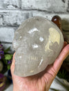 Massive 2.37 KG Clear Quartz Skull Carving