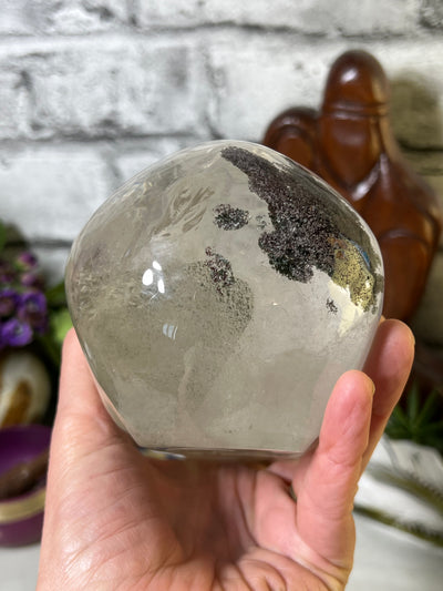 1.53 KG Garden Quartz Skull Carving