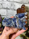 Sodalite Dragon Head Carving