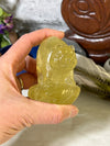 Citrine Bear Carving