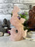 Lovely  Rose Quartz Rooster Carving