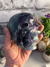 Gorgeous Flourite Skull Carving