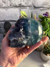 Gorgeous Flourite Skull Carving