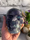 Gorgeous Flourite Skull Carving