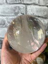 High Quality 2.41 KG Clear Quartz Sphere with wood base