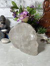 Massive 2.37 KG Clear Quartz Skull Carving