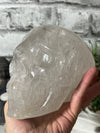 Massive 2.37 KG Clear Quartz Skull Carving