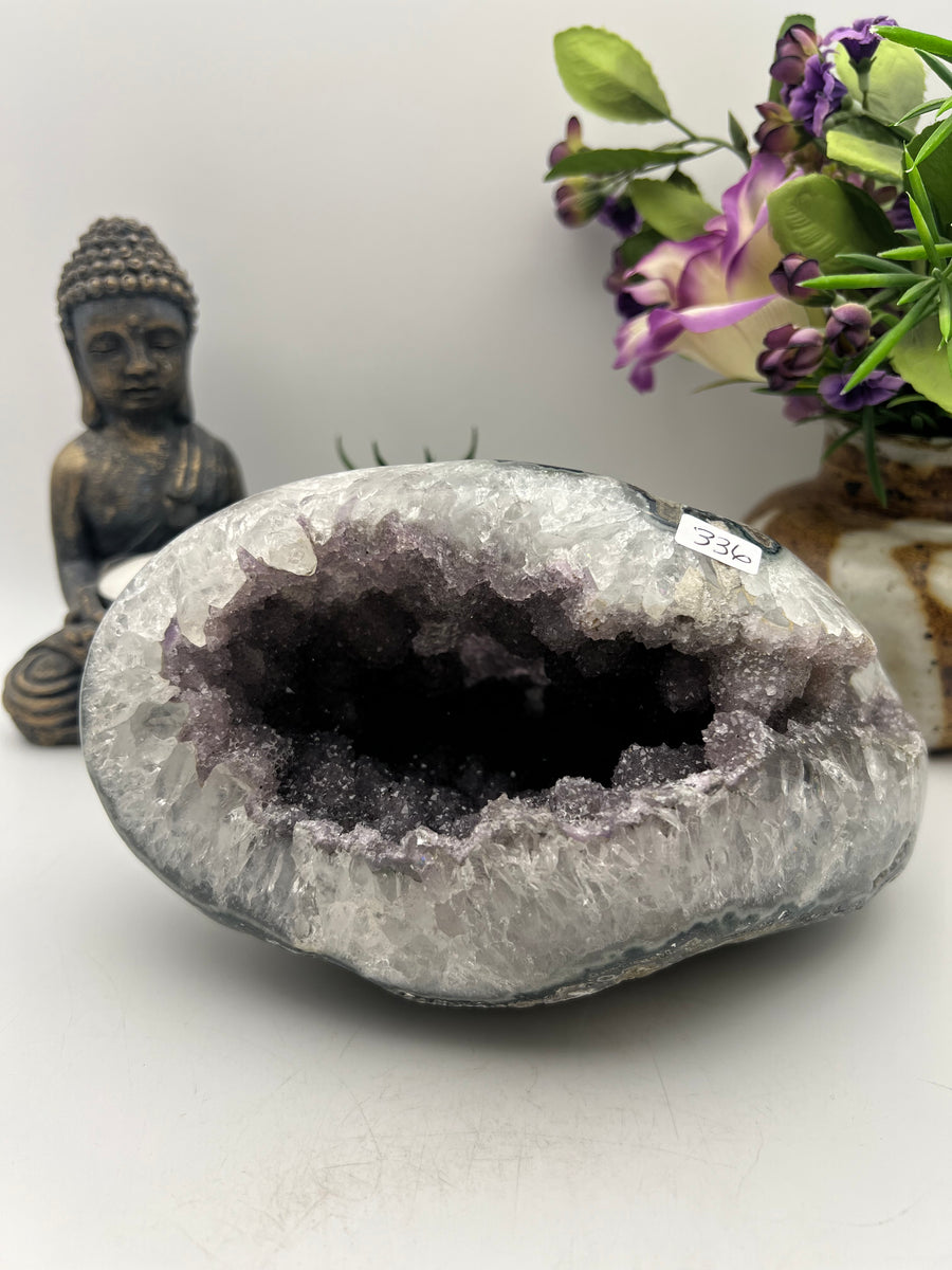 Sugar Druzy Amethyst Geode from Brazil