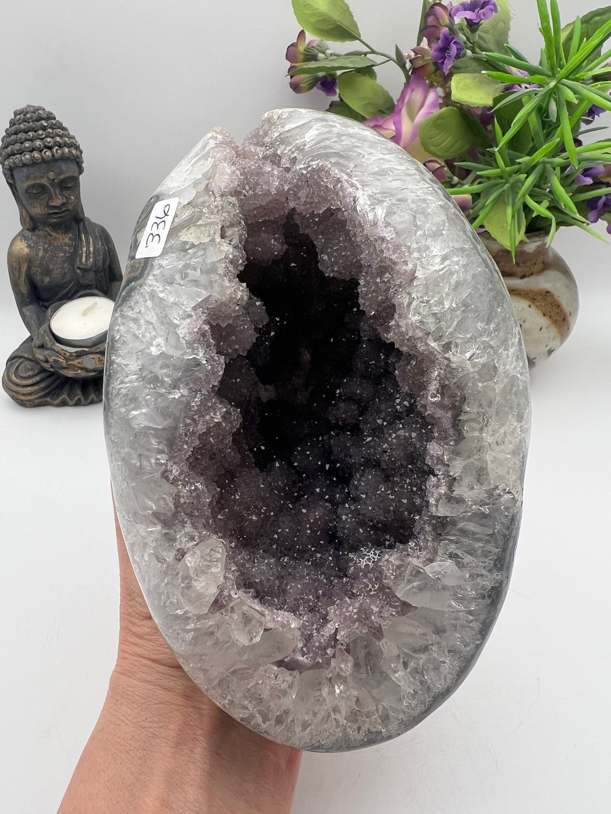 Sugar Druzy Amethyst Geode from Brazil