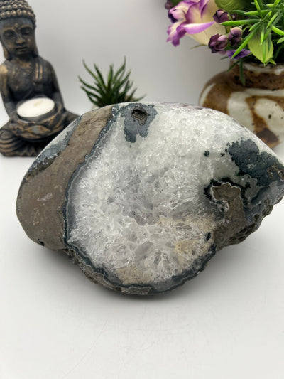 Sugar Druzy Amethyst Geode from Brazil