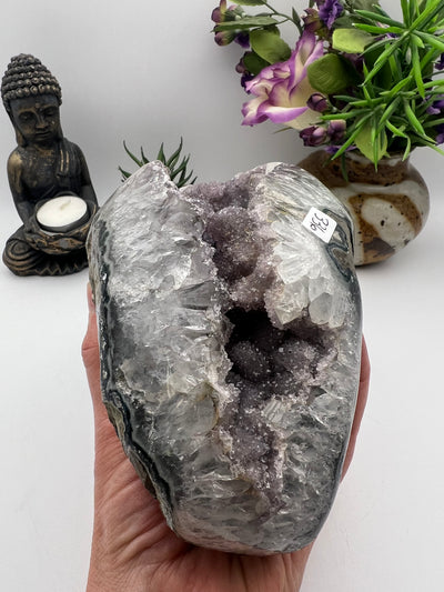 Sugar Druzy Amethyst Geode from Brazil