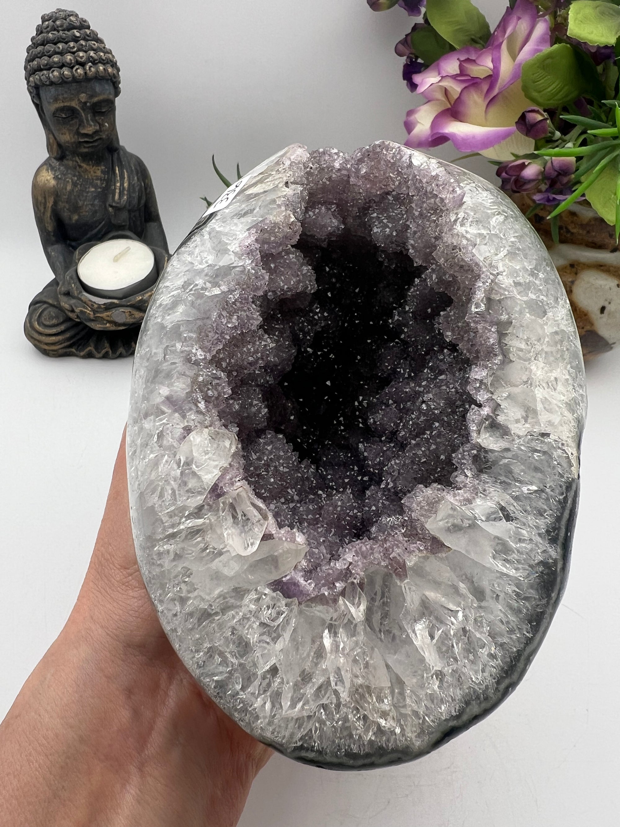 Sugar Druzy Amethyst Geode from Brazil