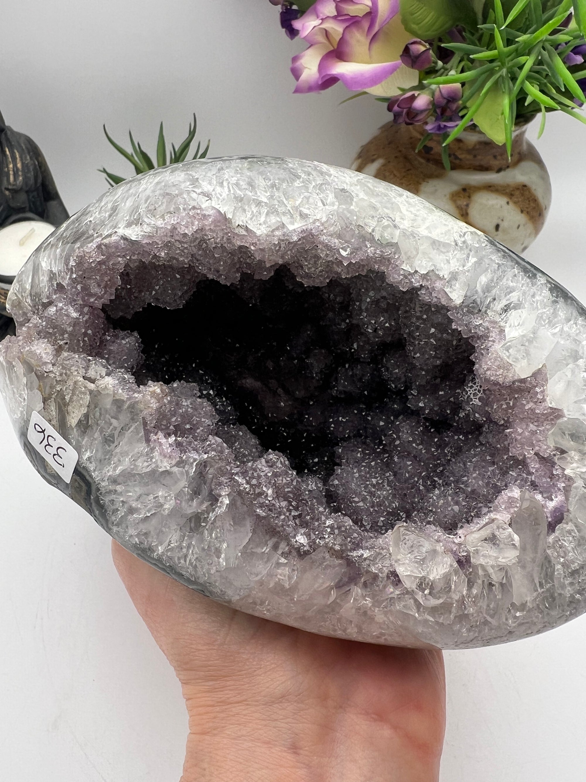 Sugar Druzy Amethyst Geode from Brazil
