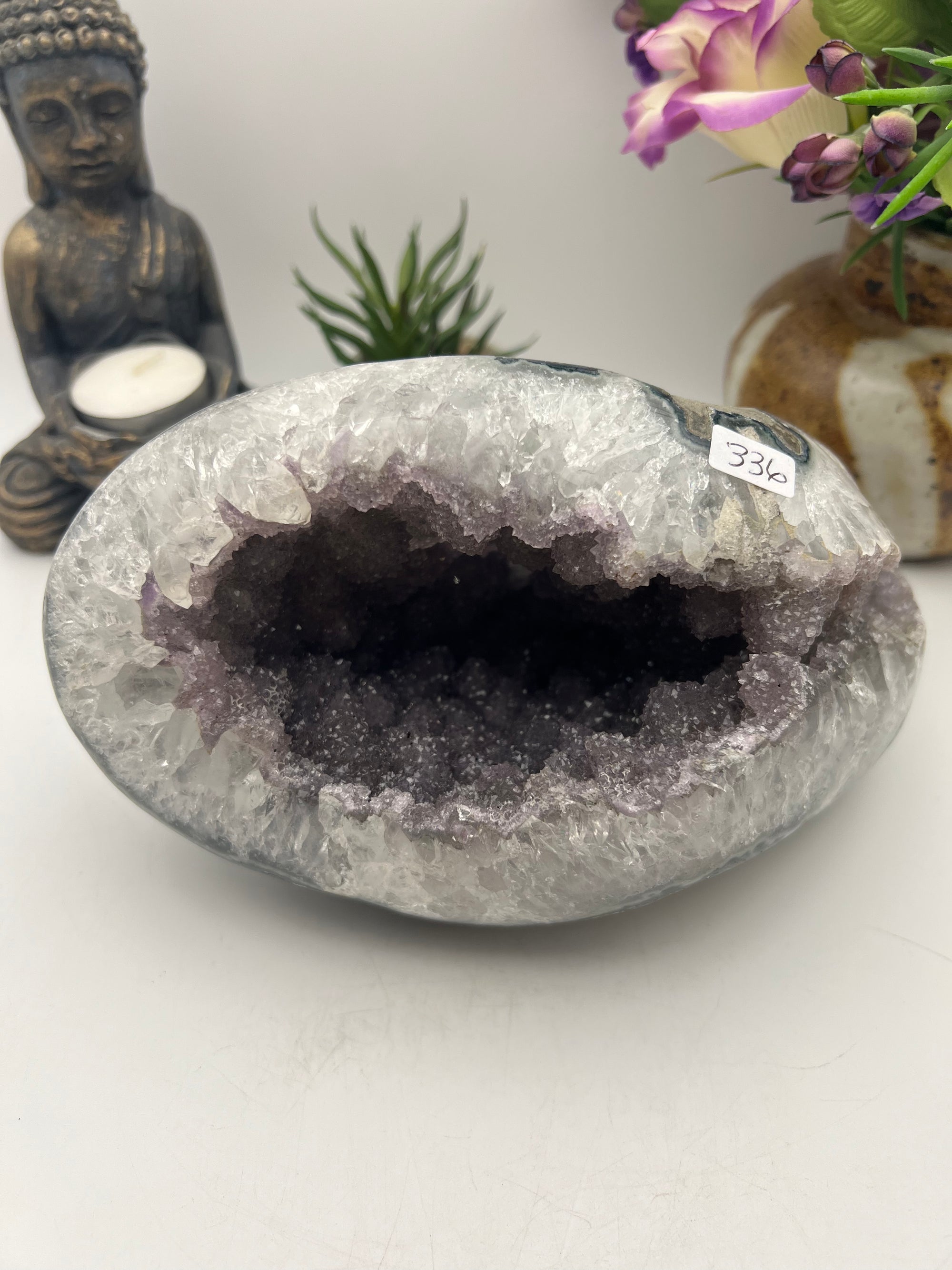 Sugar Druzy Amethyst Geode from Brazil