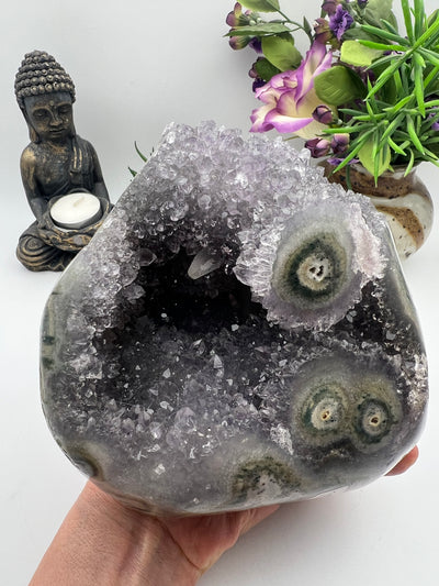 Beautiful Amethyst Stalactite Specimen Geode from Brazil