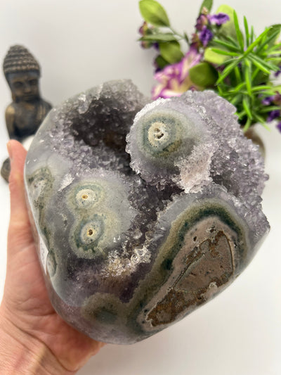 Beautiful Amethyst Stalactite Specimen Geode from Brazil