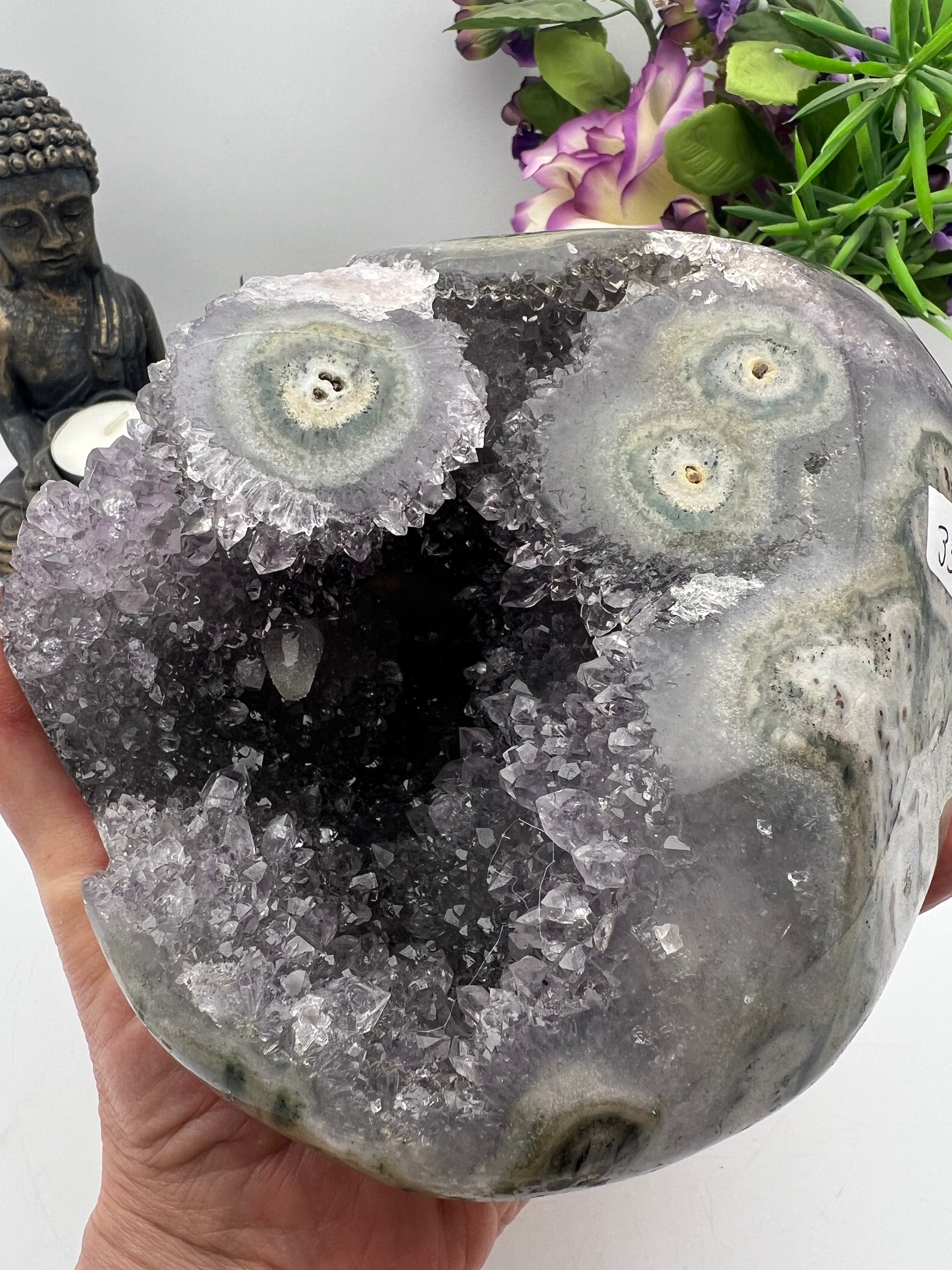 Beautiful Amethyst Stalactite Specimen Geode from Brazil