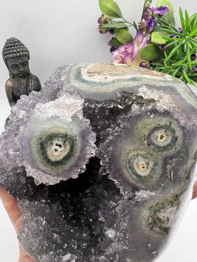 Beautiful Amethyst Stalactite Specimen Geode from Brazil