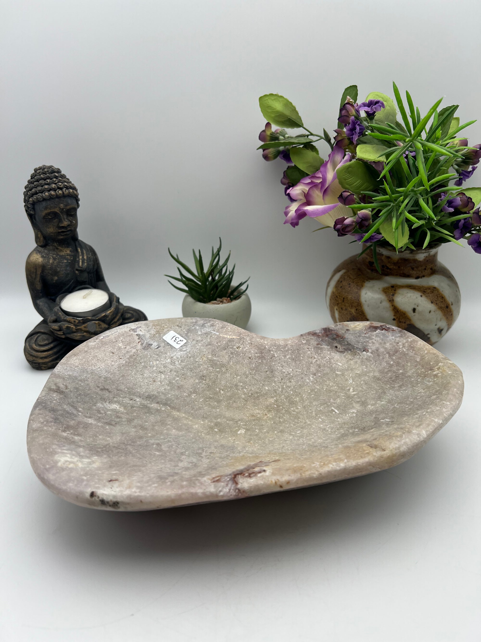 Huge Pink Amethyst Bowl from Brazil