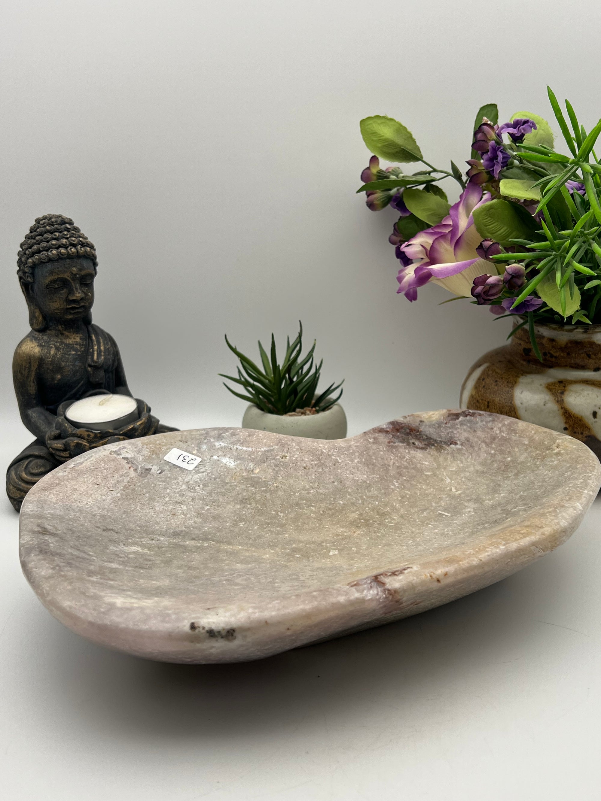 Huge Pink Amethyst Bowl from Brazil