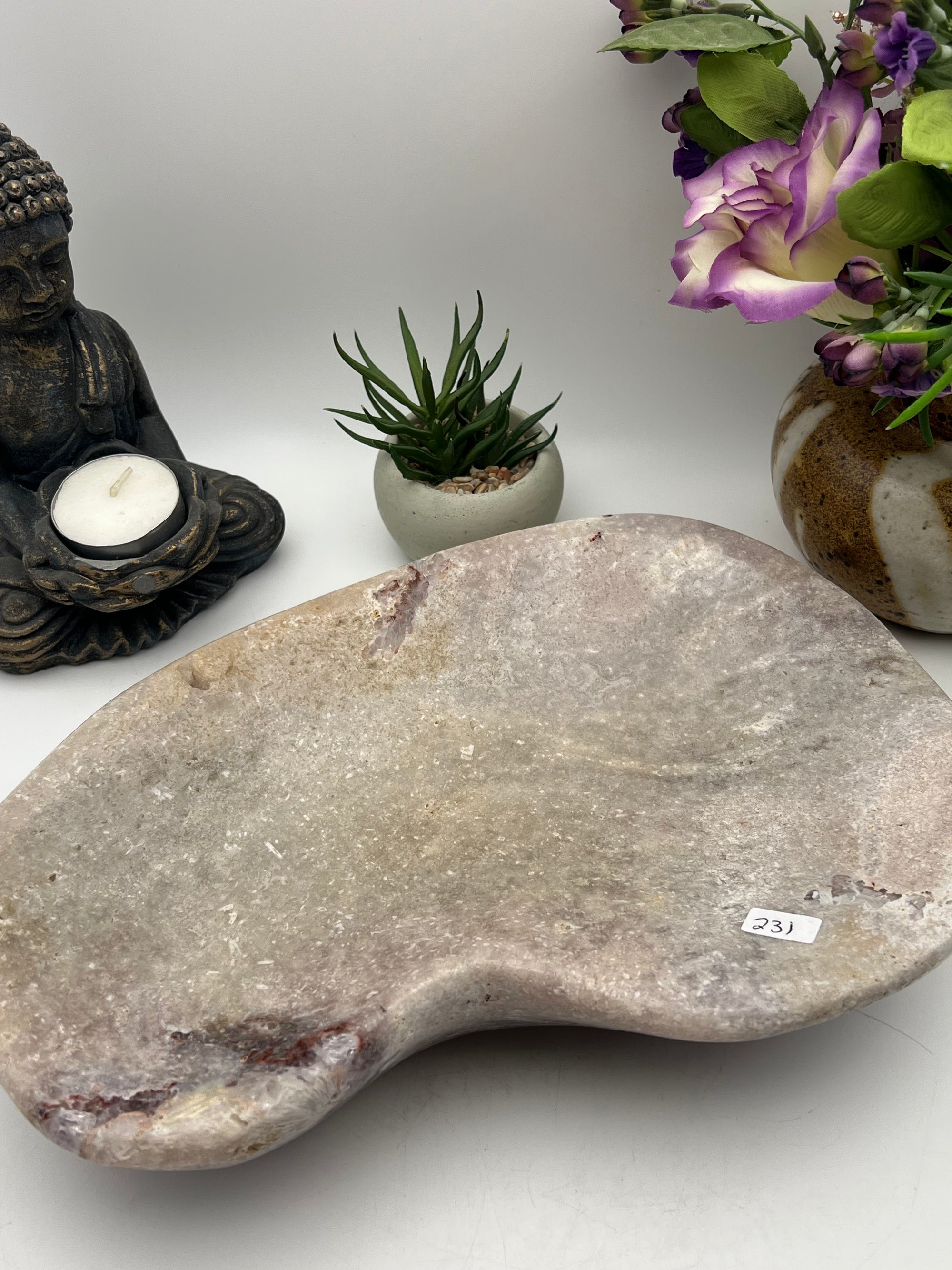 Huge Pink Amethyst Bowl from Brazil