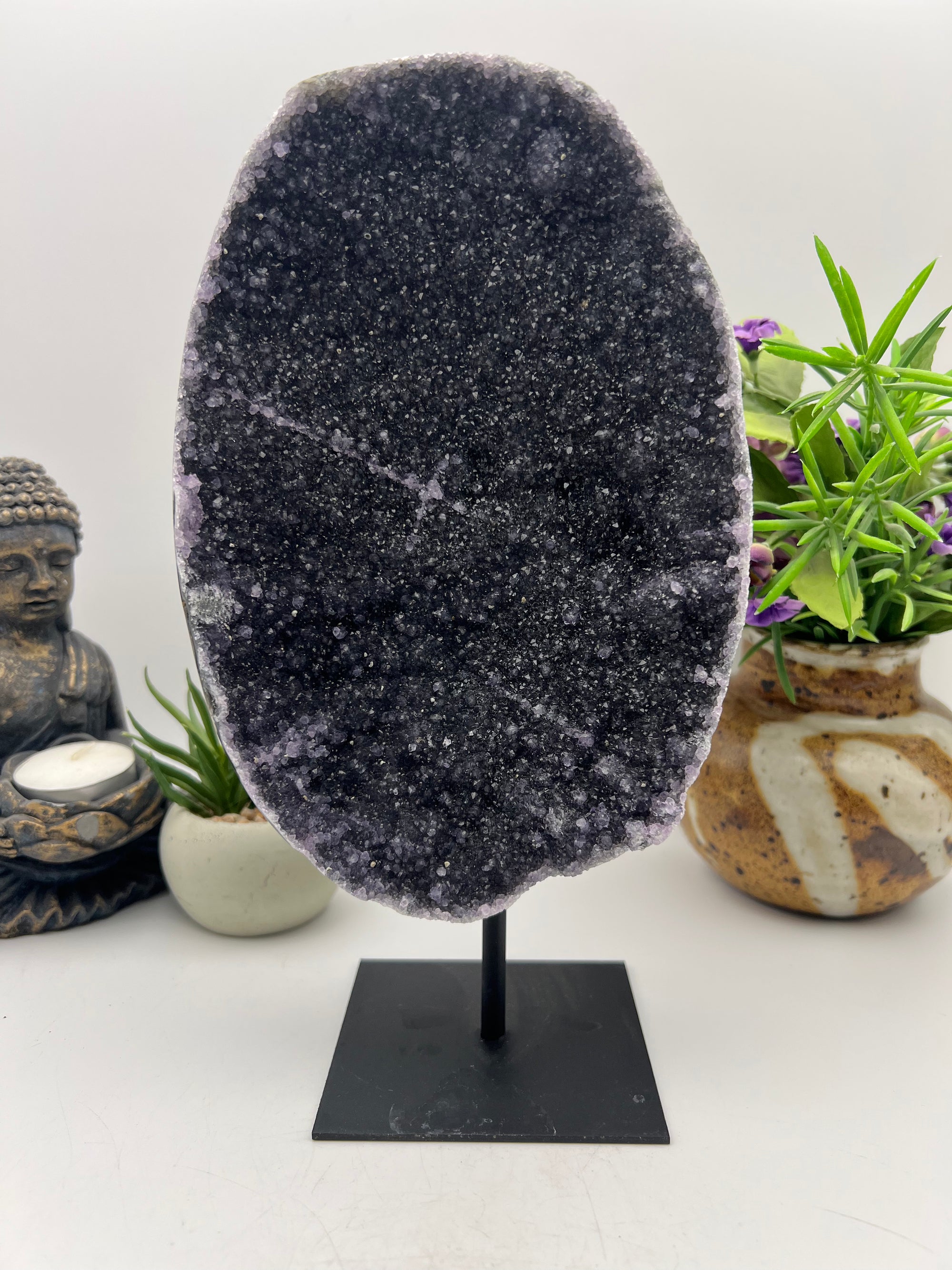 Stunning Amethyst on metal stand