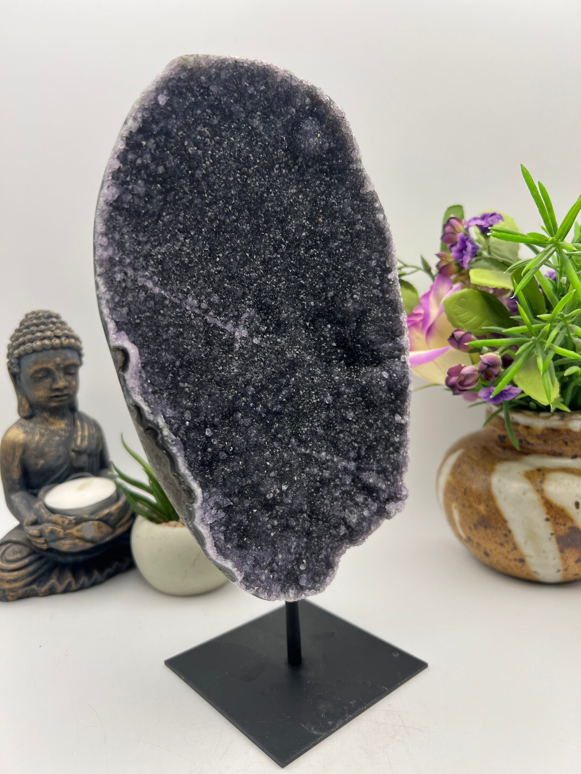 Stunning Amethyst on metal stand