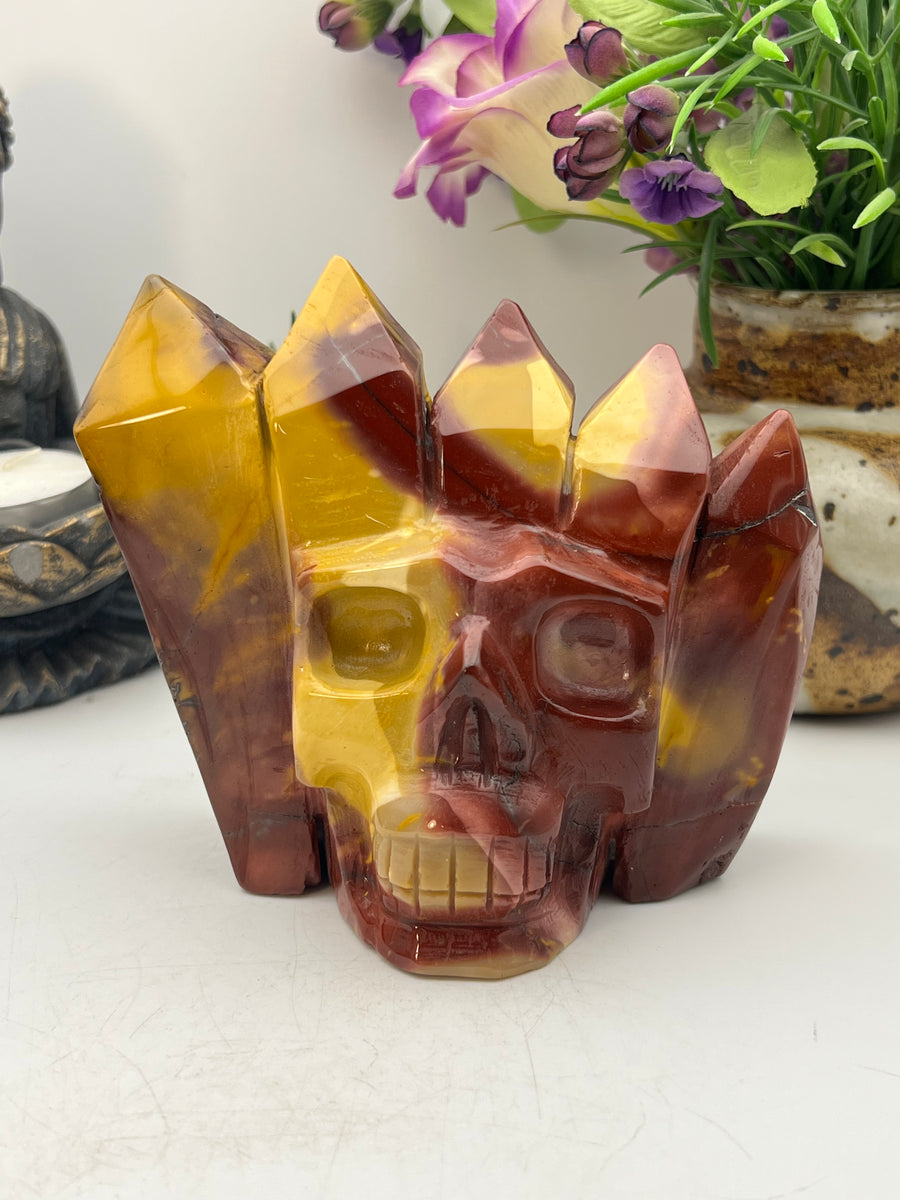 Mookaite Tower Skull