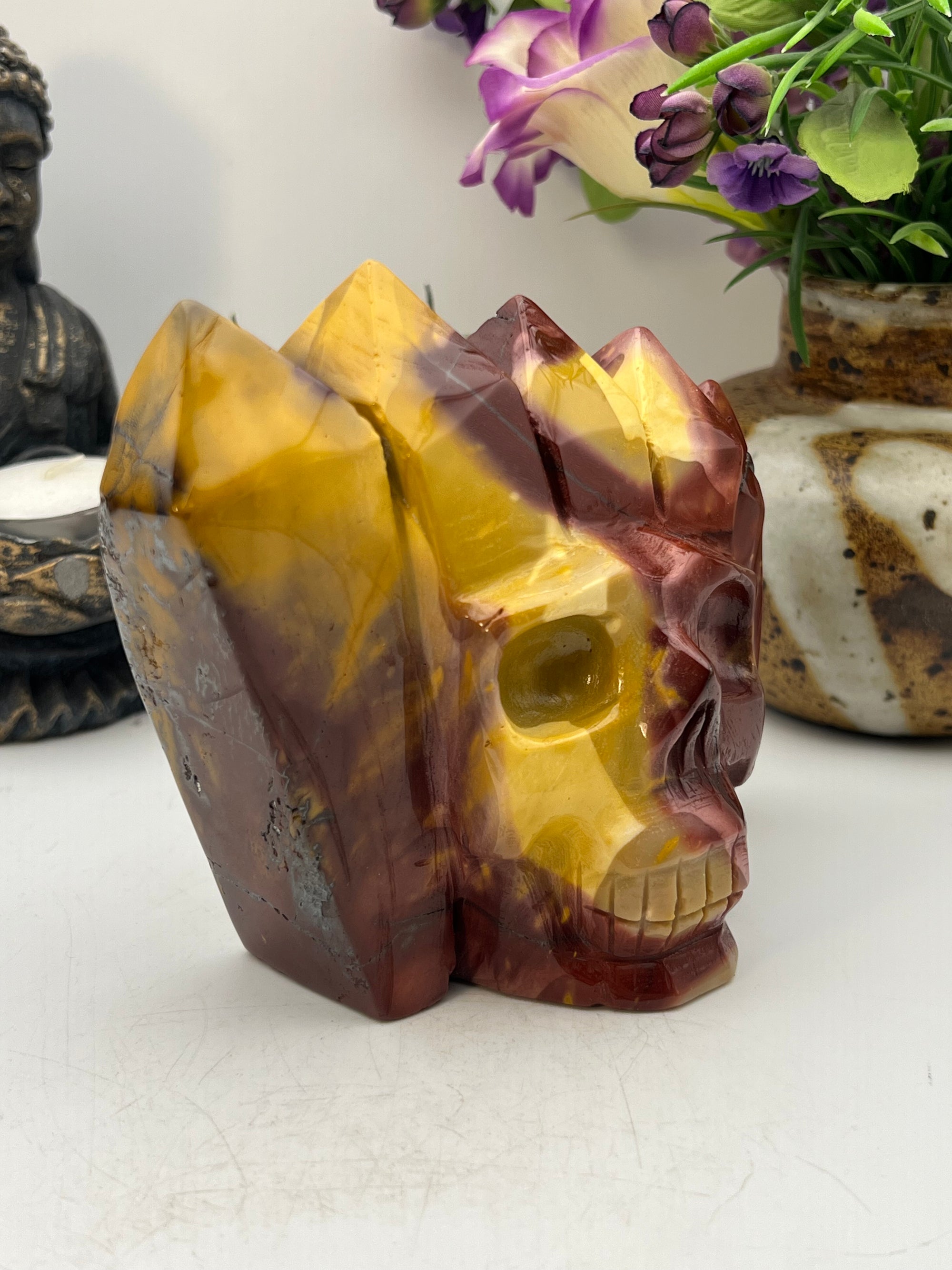 Mookaite Tower Skull