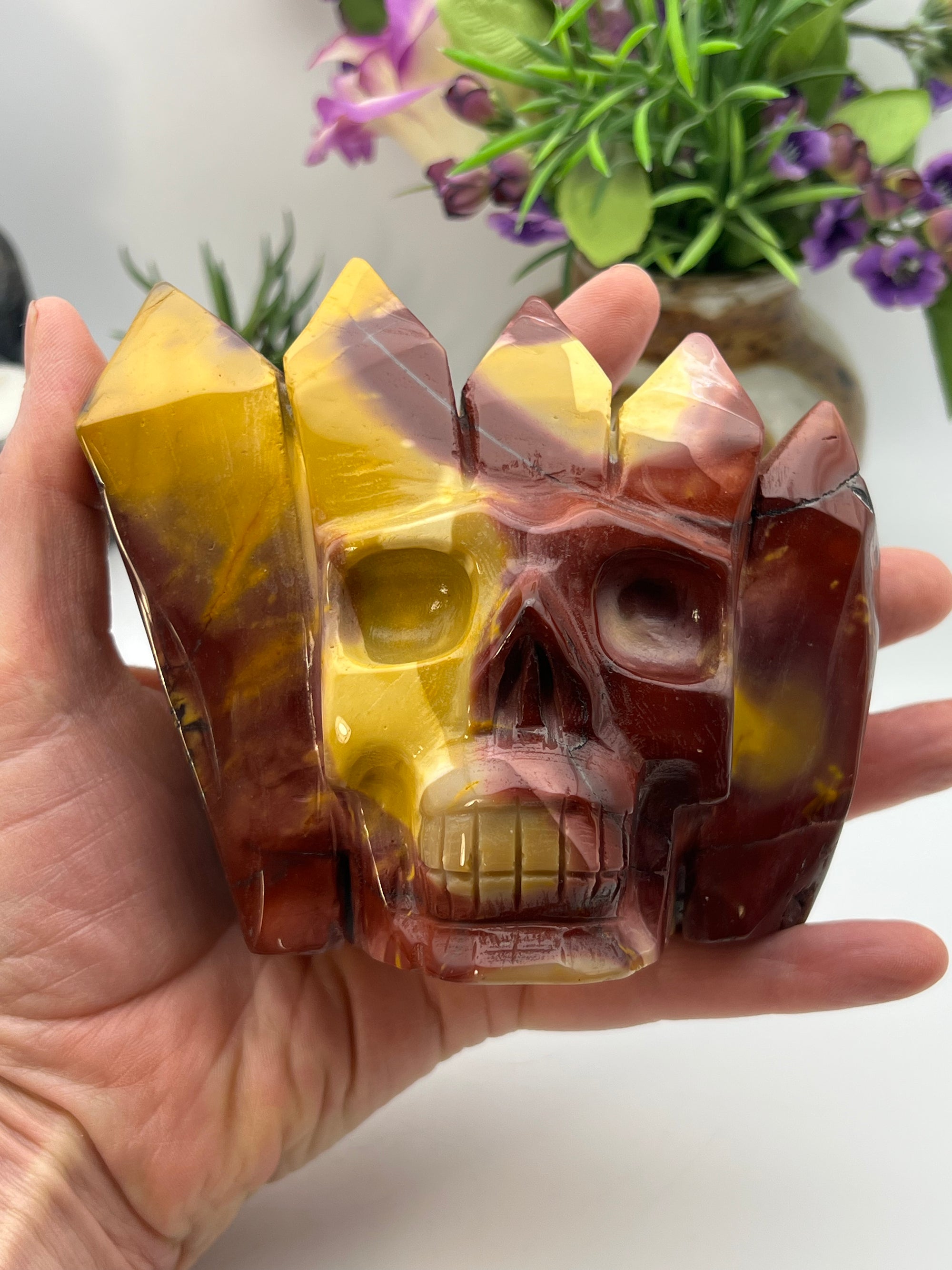 Mookaite Tower Skull