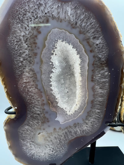 Gorgeous Agate Butterfly Wings Carving with stand