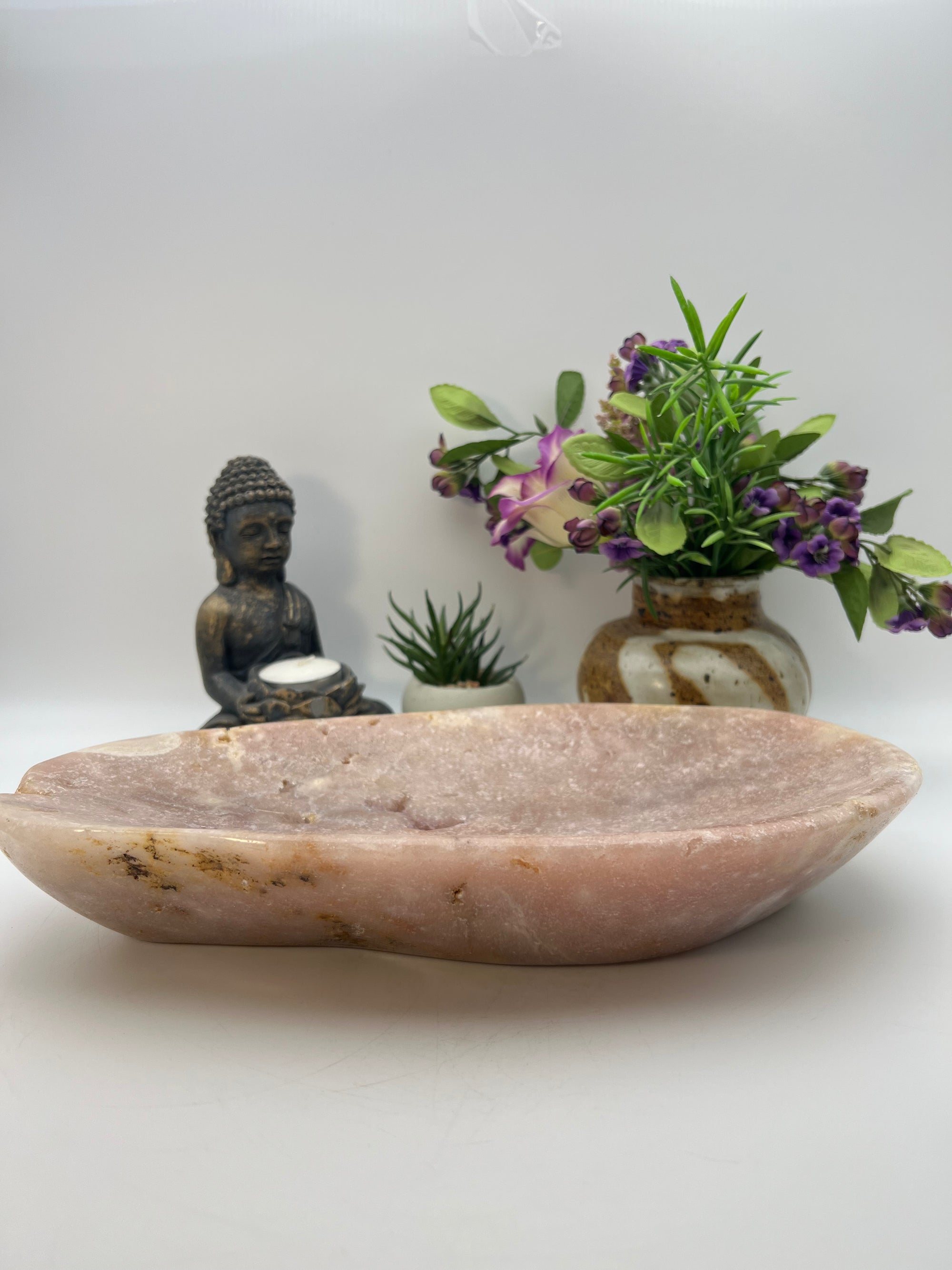 Huge Pink Amethyst Bowl Carving from Brazil