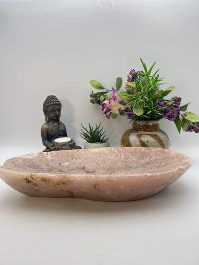 Huge Pink Amethyst Bowl Carving from Brazil