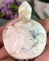 Flower Agate Turtle Carving